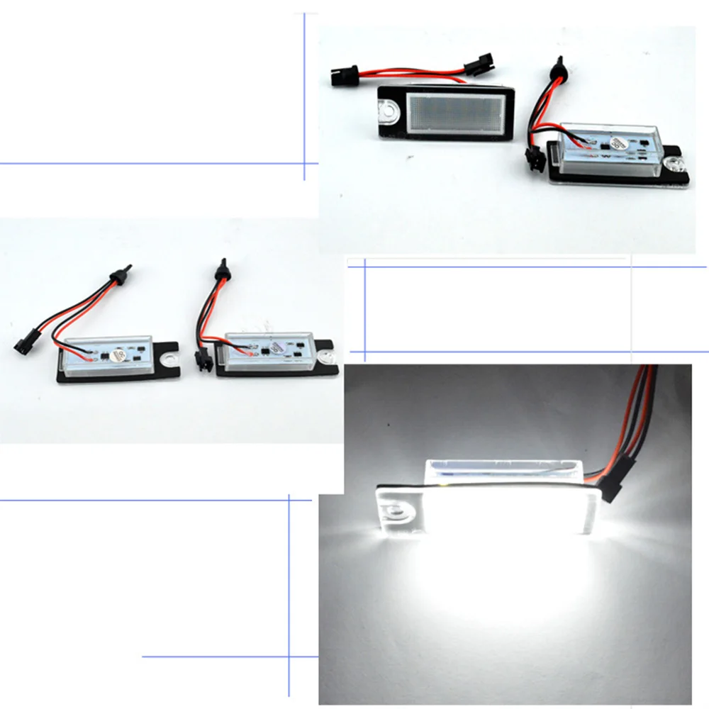 Комплект из 2 предметов, 18LED яркая белая табличка с регистрационным номером свет Lampfor V70 2001-2007 номерной знак света для S80 1999-2006 XC90 2003