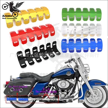 

unviersal motorcycle exhaust muffler pipe heat shield cover guard motorbike bendable colorful CNC moto exhaust cover protector