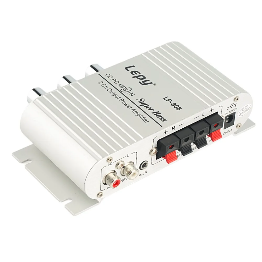Новый 12 В Hi Fi стерео аудио усилитель бас Динамик громкий с USB Порты и разъёмы FM для