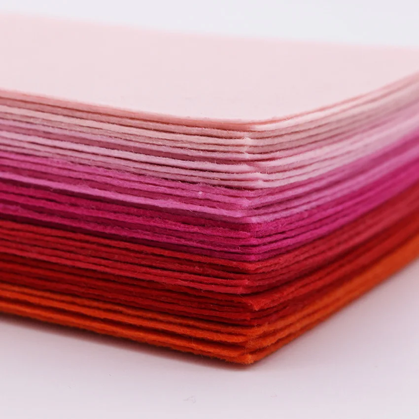 Жесткая розовая фетровая ткань 1 мм фетровая Полиэстеровая ткань фетровая ткань рукоделие игла шитье ручной работы Fieltro Feltro домашний декор материал