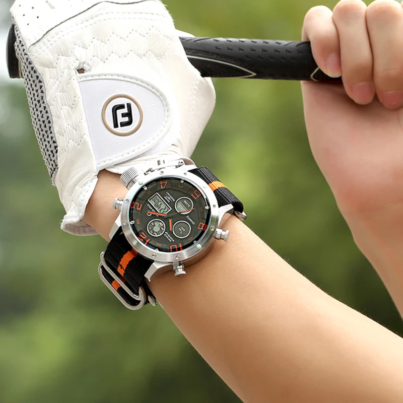 Günstig GOLDENHOUR Sport Uhren Männer Analog Digital Armee Militärische Led anzeige Männer Uhren Uhr Männliche Quarzuhr Relogio Masculino