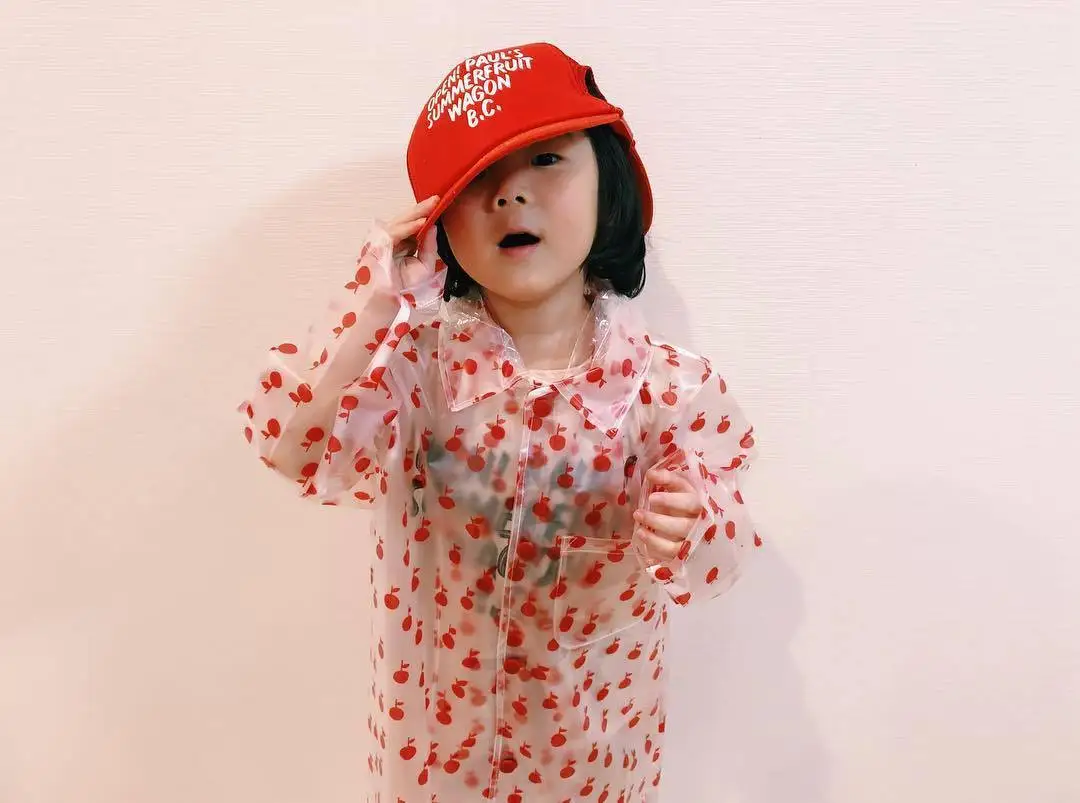 

Ins bobobo high quality raincoat for transparent children, boys and girls in summer of 2019