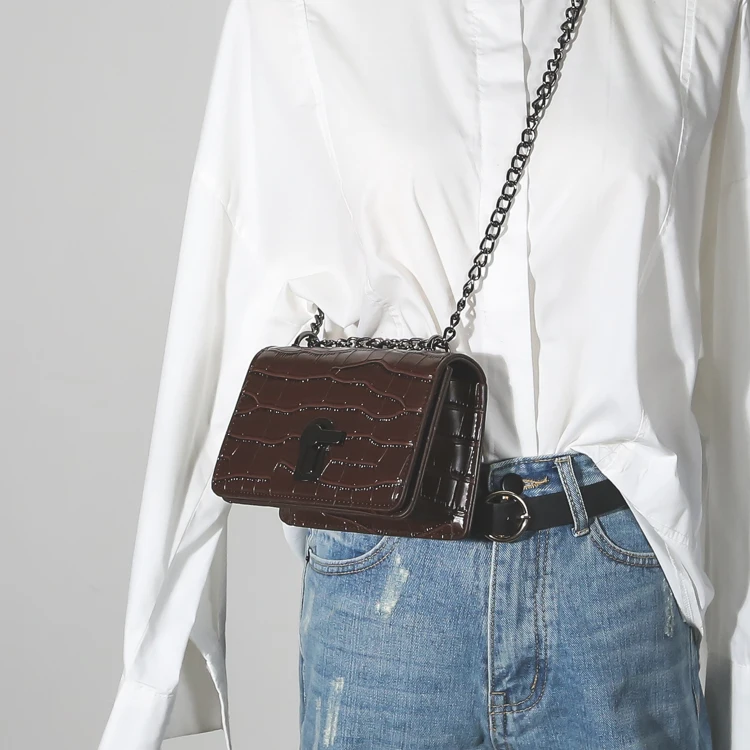 Ретро маленькая сумка женская новая Корейская версия дикая сумка на плечо с цепью ins сумка