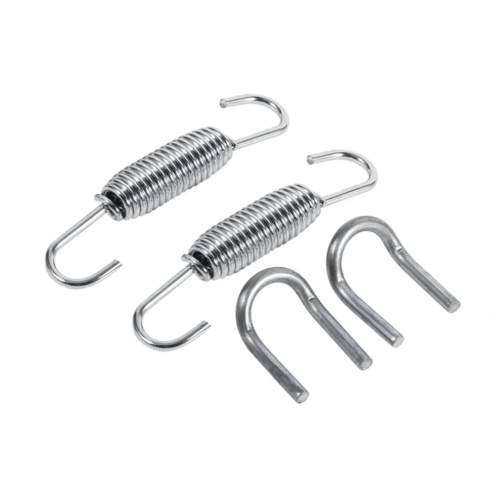 Exhaust Springs 2x Motorcycle Exhaust System Fully Rotatable Mounting