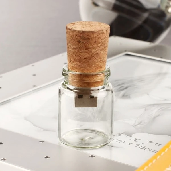 

100% Real Capacity USB Flash Drive 512GB Drift Bottle Gift Pen Drive 3.0 8GB 16GB 32GB USB Memory Stick Key Pendrive 64GB 128GB