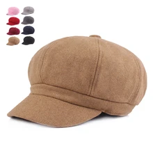 Модные женские береты, зимние шапки для женщин, восьмиугольная шапка, шапка художника, мужские береты, женская кепка в винтажном стиле, плоская кепка, Boinas Gorras