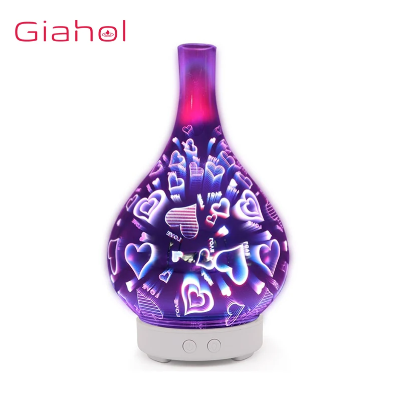 

Ultrasonic Air Humidifier 3D Love butterfly LED Night Light Aroma Oil Diffuser Aromatherapy Machine Moistener Atomizer