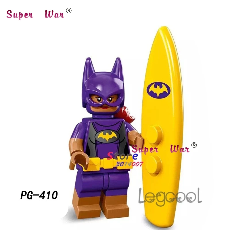 

1PCS model building block action figure starwars superheroes Surf Batman Girl Mini Dolls party series diy toys for children gift
