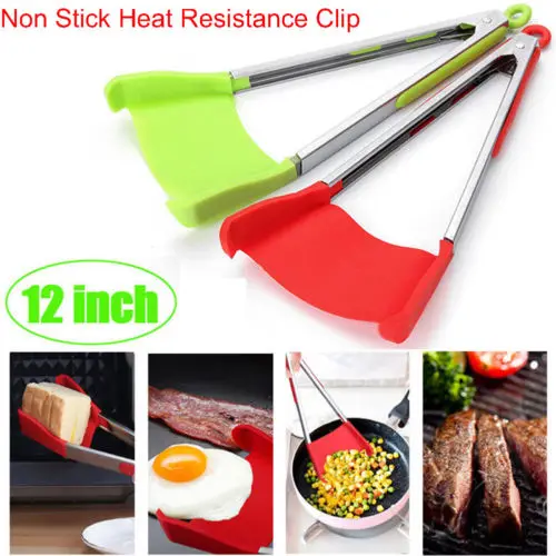 

Food-Spatula-Smart-Tongs-Kitchen-Non-Stick-Heat-Resistance-Clip-Tool