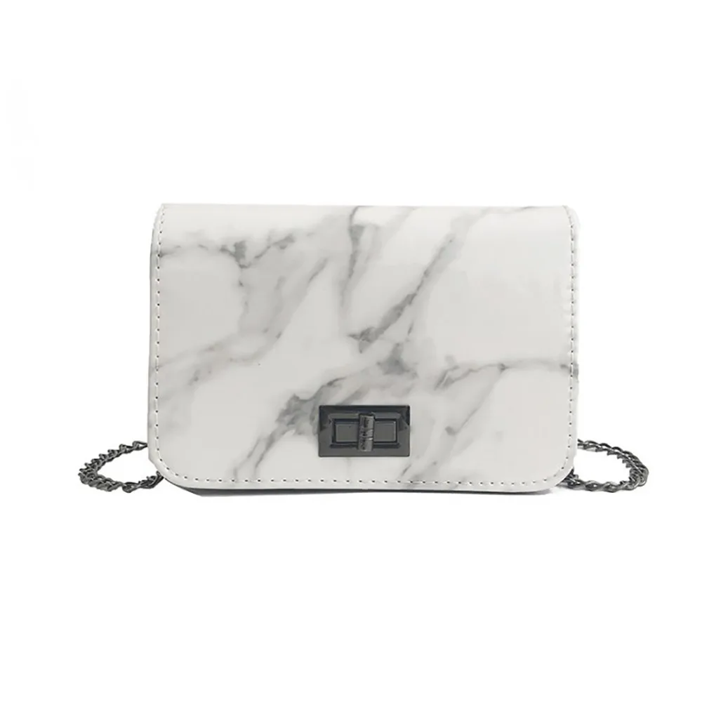 

Handbag Women Marble Pattern Shoulder Bags Lock Buckle Wild Messenger Small Square Bag Women Crossbody Bag bolsa feminina#H25