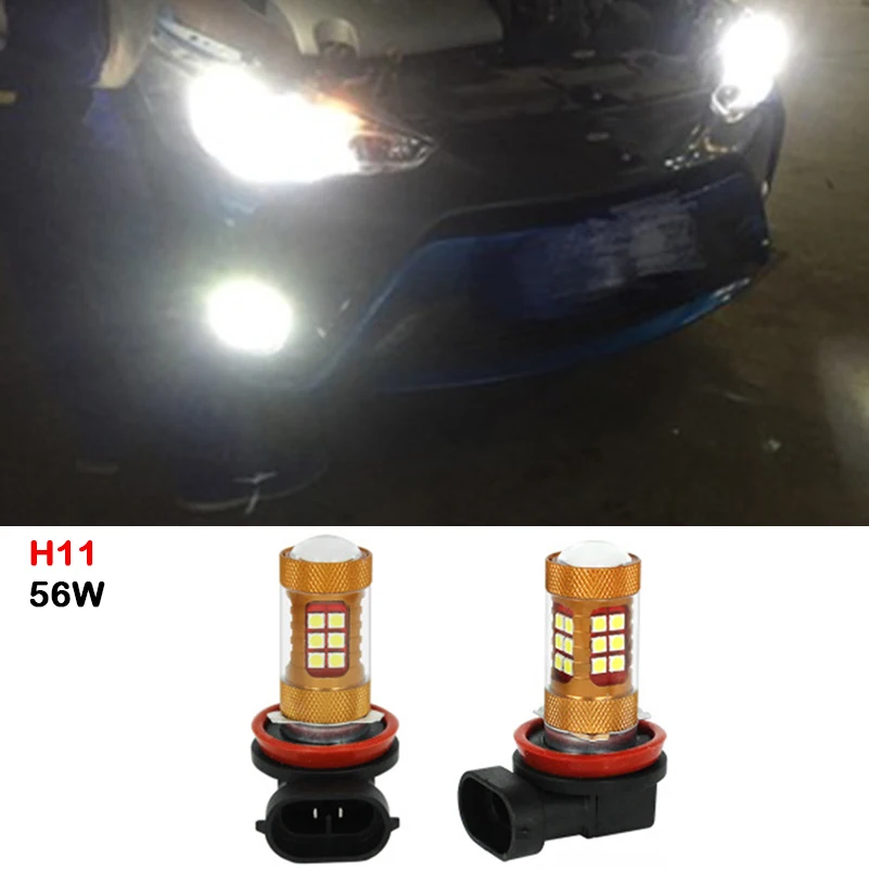 2x H11 DRL Противотуманные фары s дневные хосветильник огни 56 Вт супер яркие