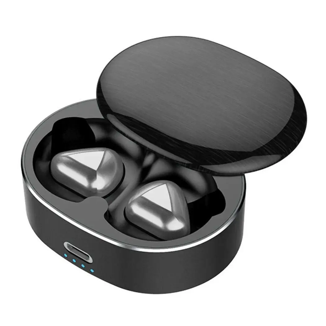 Беспроводные Bluetooth Hifi наушники стерео спортивные наушники-вкладыши 4 наушники 10-15 м 5,0 с зарядкой 3,5 H Повседневная 32 коробка - Цвет: black