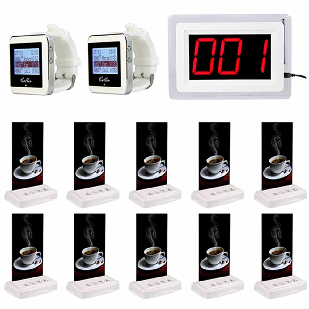 

RETEKESS Wireless Paging Calling System Restaurant Waiter Pager System Call Bell Table Card Pagers For Fast Food Court