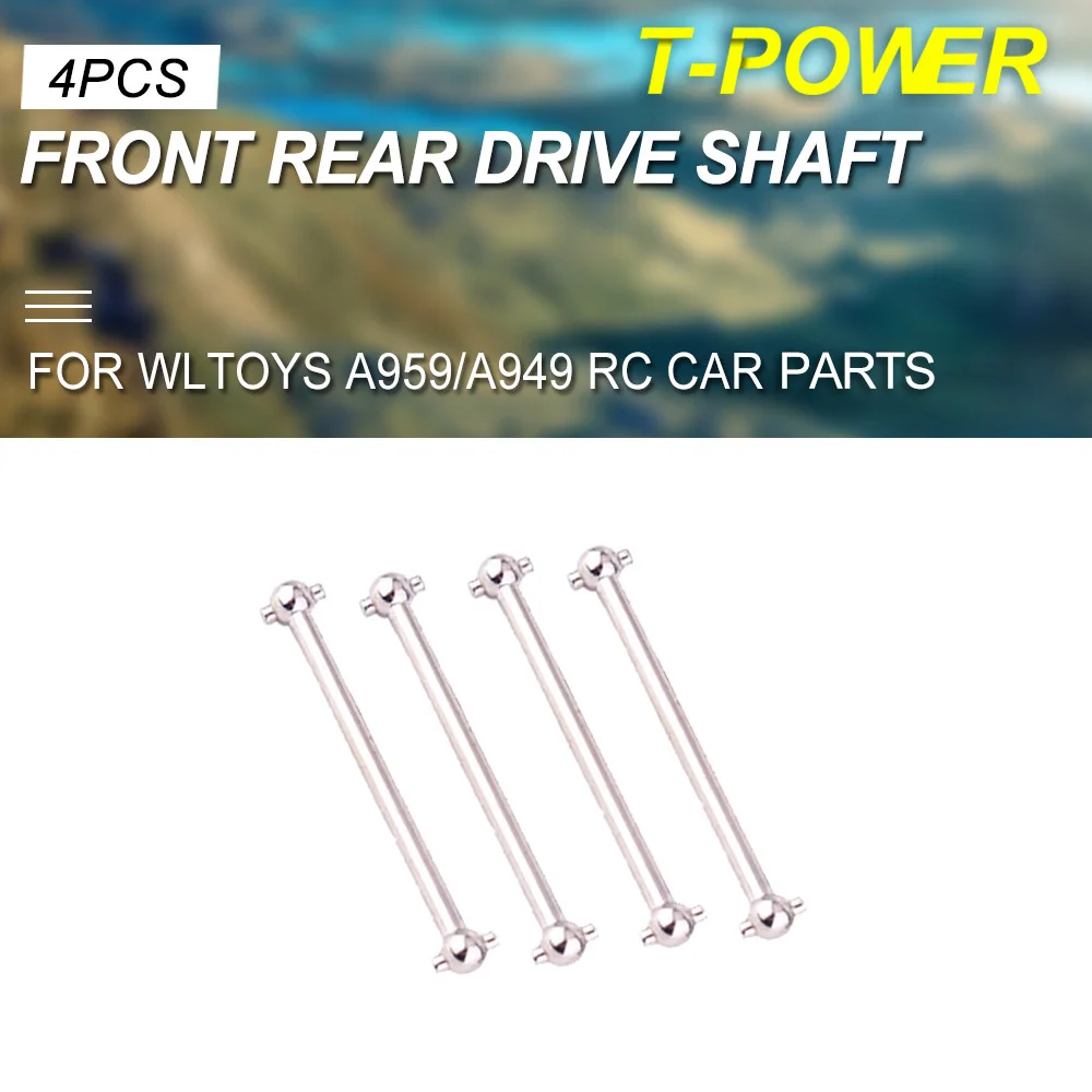 4 шт T power Metal 50 мм передний задний приводной вал для Wltoys A959/A949/A969/A979/K929 B RC