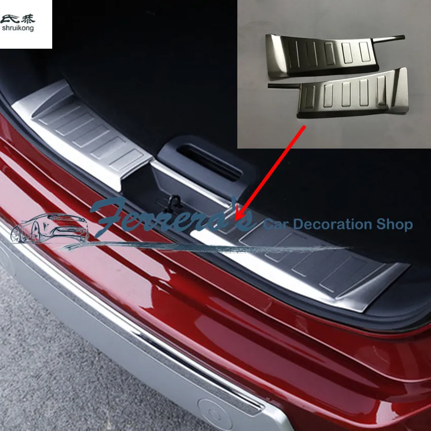 2pcs/Lot for 2014-2018 Nissan X-Trail T32 Stainless Steel Back Rear Trunk Inside Protection Decoration Cover Sequins | Автомобили и