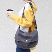 16A Холщовая Сумка Хобо на плечо для женщин, студентов, школы, Повседневная тканевая сумка-мессенджер для женщин, подростков, мягкая простая дизайнерская сумка через плечо