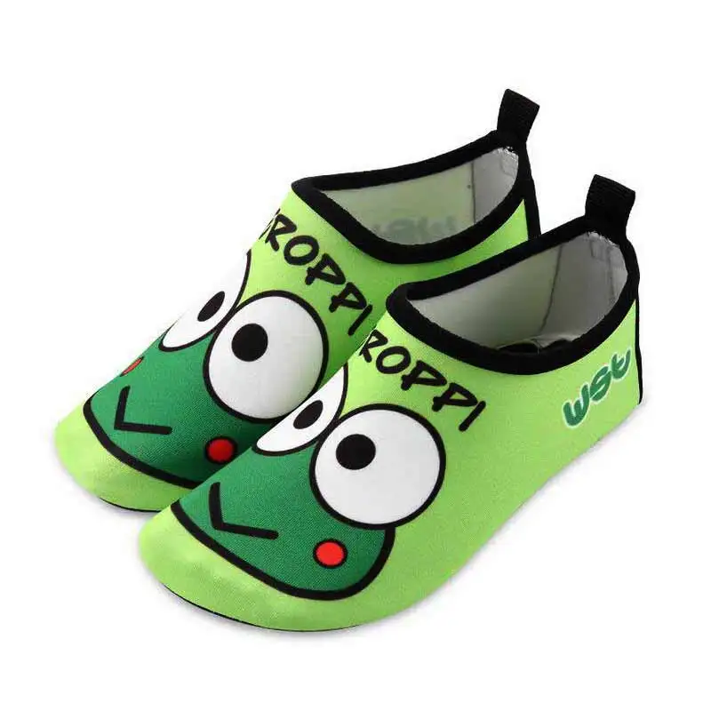 Unisex Swimming Water Shoe Kids Frog Print Quick Dry Anti