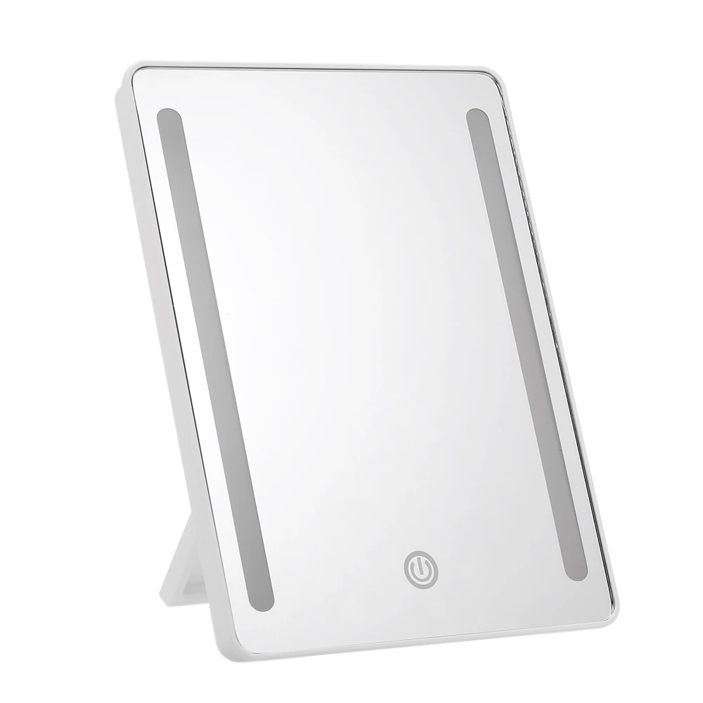 

Makeup Mirror LED Touch Screen 180 Rotation Makeup Mirror Table Desktop Makeup Vanity Mirror Folding Adjustable Mirrors Beauty