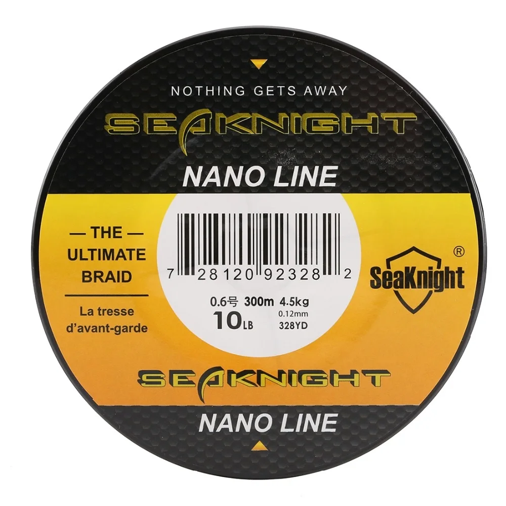 Леска плетеная рыболовная SeaKnight NANO 4 нити 300 м 330 ярдов 10lb 0 07 12 мм|Рыболовные лески| |