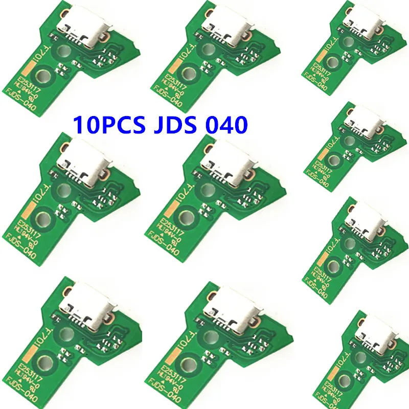 

10 pcs JDS 040 030 011 001 USB Charging Port Socket Board For Sony PlayStation 4 PS4 DS4 Pro Slim Controller Charger PCB Board