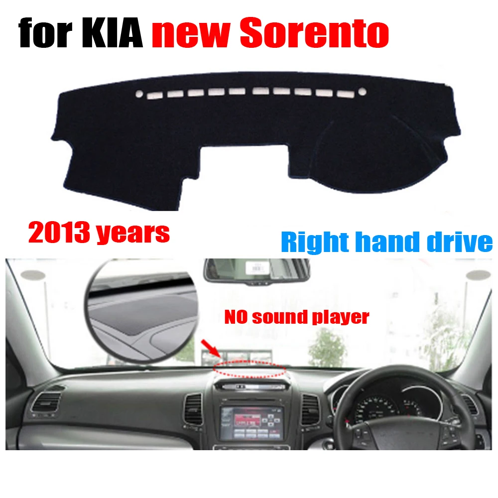 Rkac Car Dashboard Cover Mat For Kia New Sorento 2013 Low Configuration