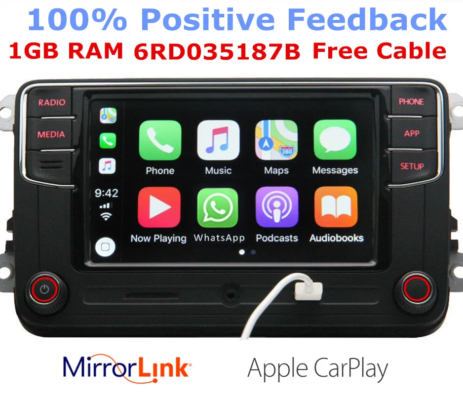 Радиоприемник RCD330G CarPlay RCD330 Plus для VW Tiguan Golf 5 6 Jetta MK5 MK6 Passat Polo Touran 6RD035187B 6RD 035