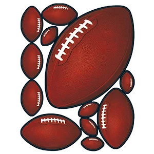 

HotMeiNi 15cm* 20cm American Football GAME DAY Party Window Clings Stickers Decorations Waterproof Car Accessories JDM sticker