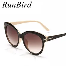 RunBird, брендовые, дизайнерские, Ретро стиль, кошачий глаз, солнцезащитные очки для женщин, Том, солнцезащитные очки, мужские, оттенки, Feminino Oculos De Sol, UV400, R165