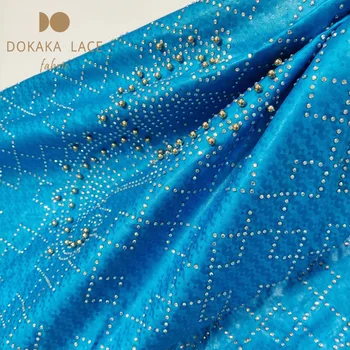 

Beautiful Stones And Beads Bazin Riche Lace Fabrics Sky Blue Guinea Good Quality Good Smell Basin For Indian Women Wedding Laces