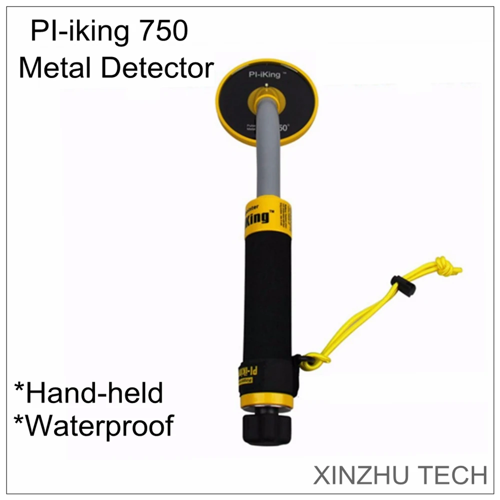 PI-iking 750 Metalldetektor 30 m wasserdichter Unterwassermetalldetektor Hochempfindliche Impulsinduktion Hand-Pinpointer; grau & schwarz Candyboom 