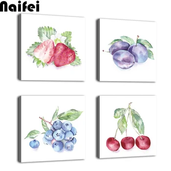 

diy Diamond Painting 4 Blueberry strawberry fruit 5D DIY Kits Embroidery Full Round Drill Accessories Mosaic Cross Stitch Kits