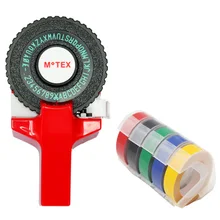 Красного цвета MoTex E101 принтер мини DIY ручной совместимый для dymo 3D Тиснение Ручной ленточный ручной пишущая машинка принтер-маркиратор