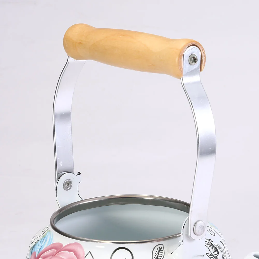  1.5L Enamel Kettle Dinerware Teapot Kitchen Tools Kettle Samovar Electric Kettle Tea Pots with Flow - 32841646421