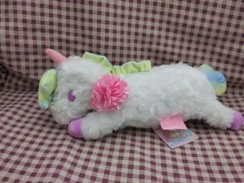 Little Twin Stars Unicorn white Plush Make Up Pencil Case Kid's Bag