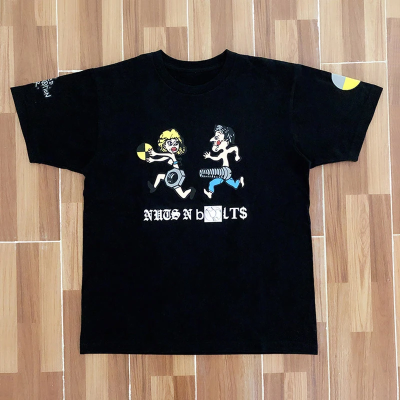 

Rock Asap Rocky Men's T-Shirt New Summer Hip-Hop Rap Reflective Print 100% Premium Cotton Short Sleeve Asap Rocky T-Shirt