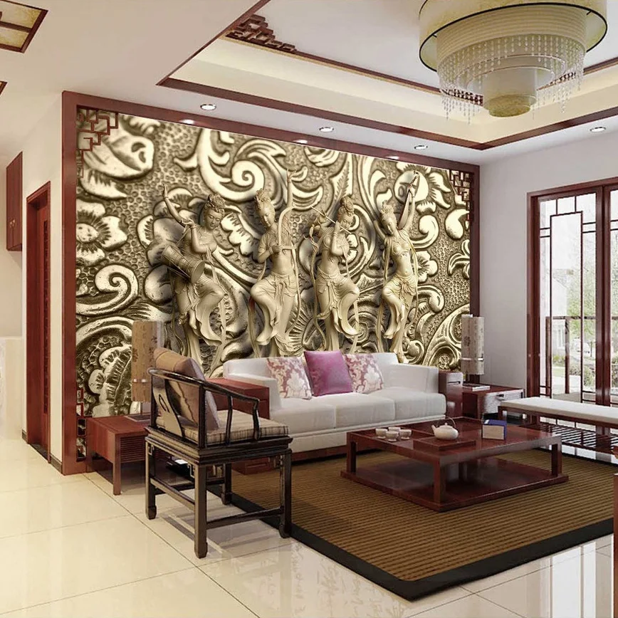 Custom-Photo-Wallpaper-3D-Stereoscopic-Relief-Statue-Living-Room-TV-Background-Wall-Painting-Wallpaper-Mural-Papel (3)