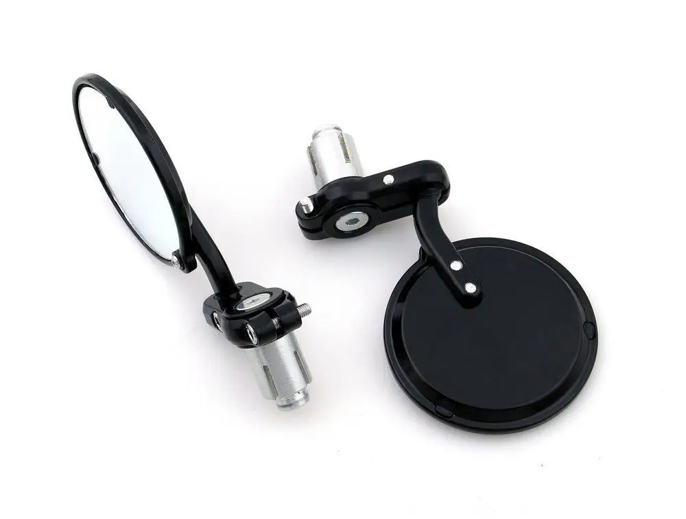 LumiParty Universal Round Bar End Convex Mirrors For increased Vision