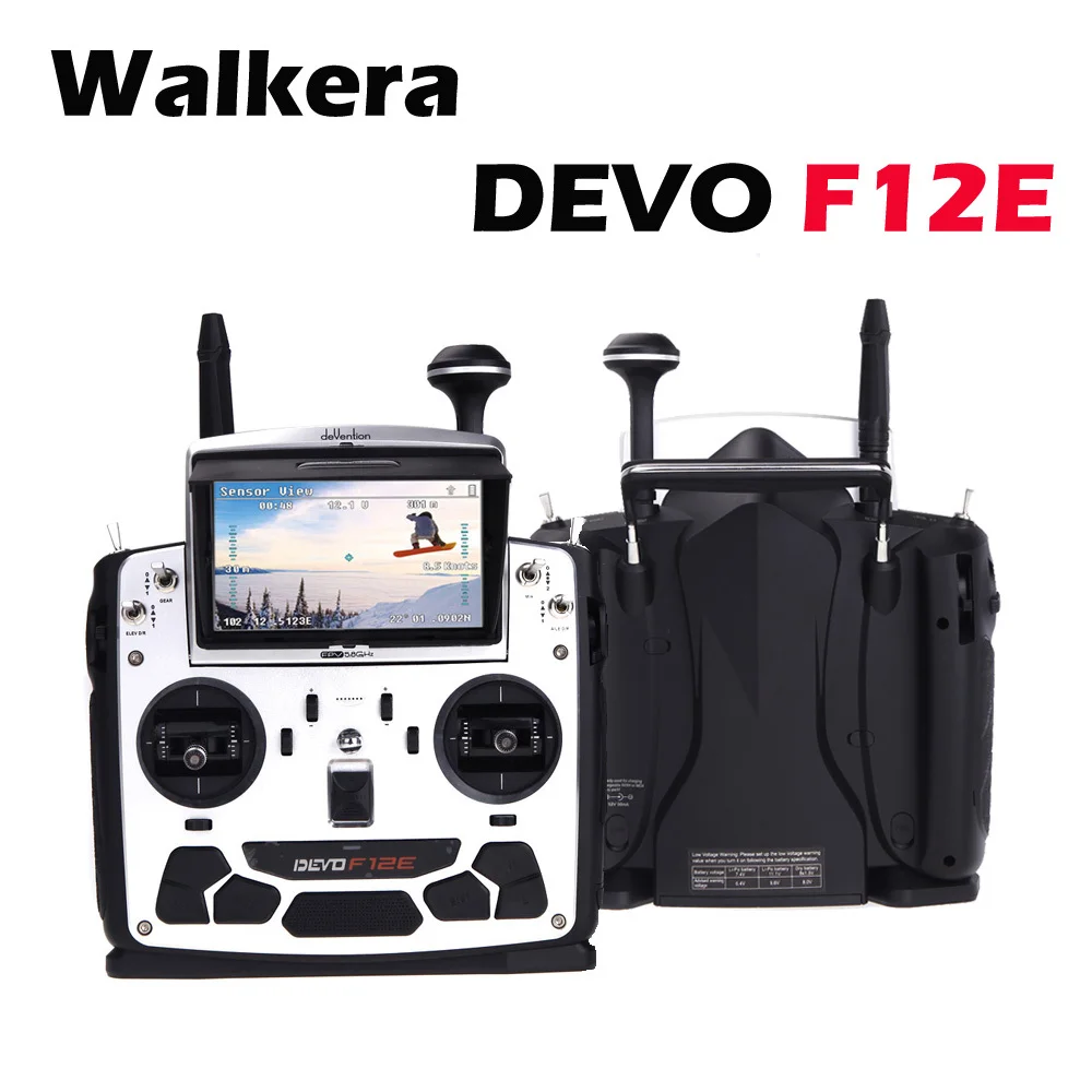 Новое поколение Walkera DEVO F12E Perfect FPV 12CH RC Transimitter с 5-дюймовым ЖК-экраном режим 1/2 Поддержка 2,4 ГГц/5,8G 32CH Телеметрия