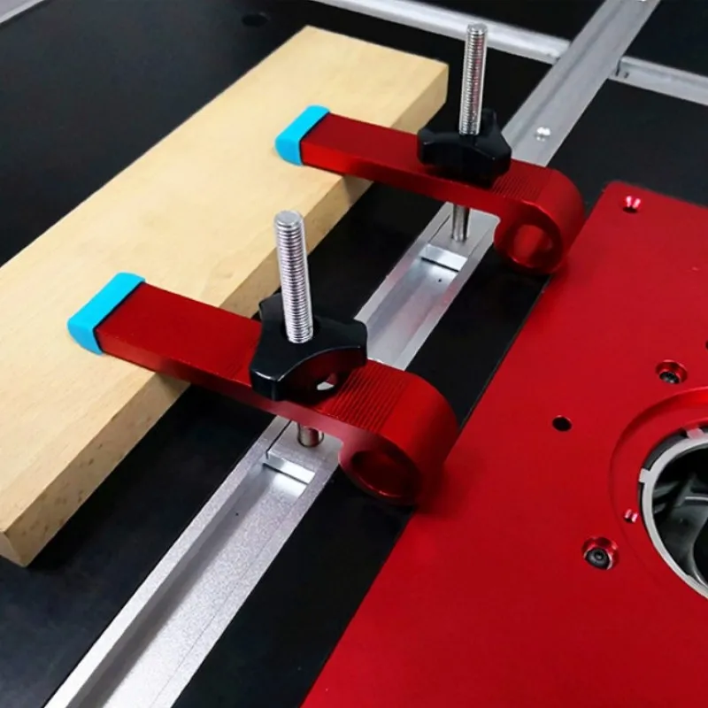  4 pc/Set Universal Platen Miter Track Clamping Blocks T-Track chute Blocks M8 Screw Woodworking Cla