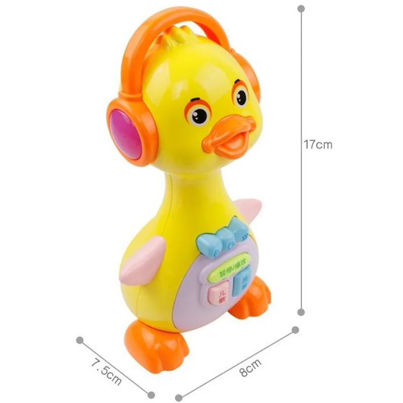 Новое поступление детские игрушки эквалайзер хлопает желтая утка Младенческая Электрическая универсальная игрушка для детей От 1 до 3 лет