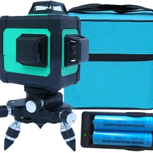 12 линий 3D зеленый лазерный уровень самонивелирующийся многоцелевой перекрестный режим наклона можно использовать на открытом воздухе