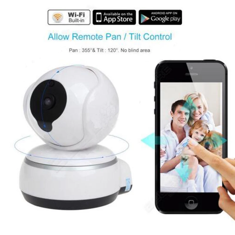 

720P HD IP Camera WiFi Smart Wireless Home Security Intercom Video Surveillance Baby Camera Monitor 2-Way Audio Talk
