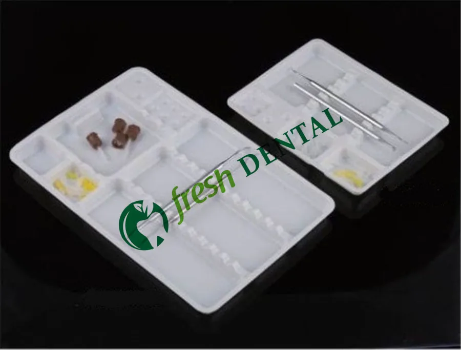Bandeja de Paletes de Plástico Bandeja Dental Consumível Descartável Separados Colocados Aparelhos Instrumentos Odontológicos Autoclavable Sl408 500 Pcs 9 Clareamento dos dentes