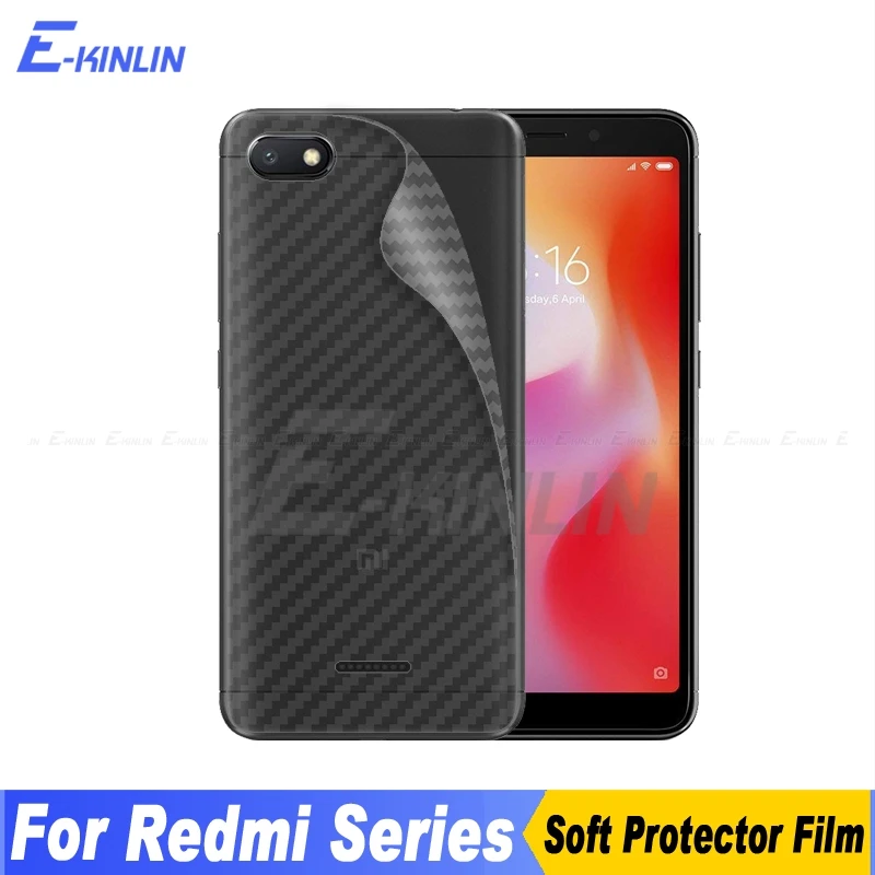 

3D Carbon Fiber Back Cover Screen Protector For Xiaomi Redmi K20 7A 7 6A 6 Pro S2 4A Sticker Protective Film Not Tempered Glass