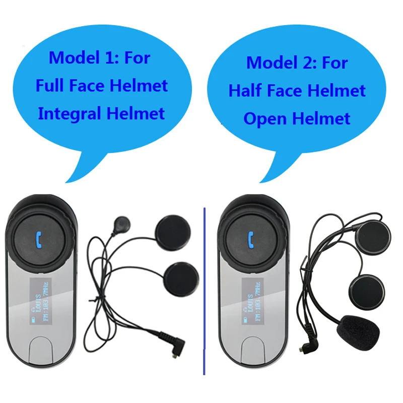  FreedConn 2 uds pantalla LCD función FM 3Riders Hi-Fi altavoz motocicleta intercomunicador BT Bluet