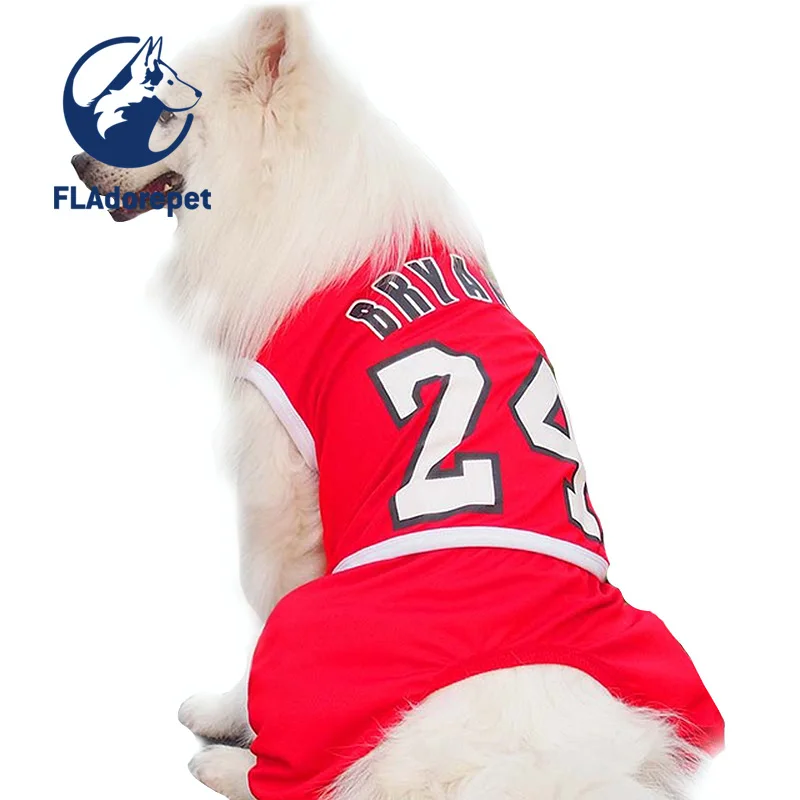 Funny big large dog clothes costume summer dog Sportswear basketball
