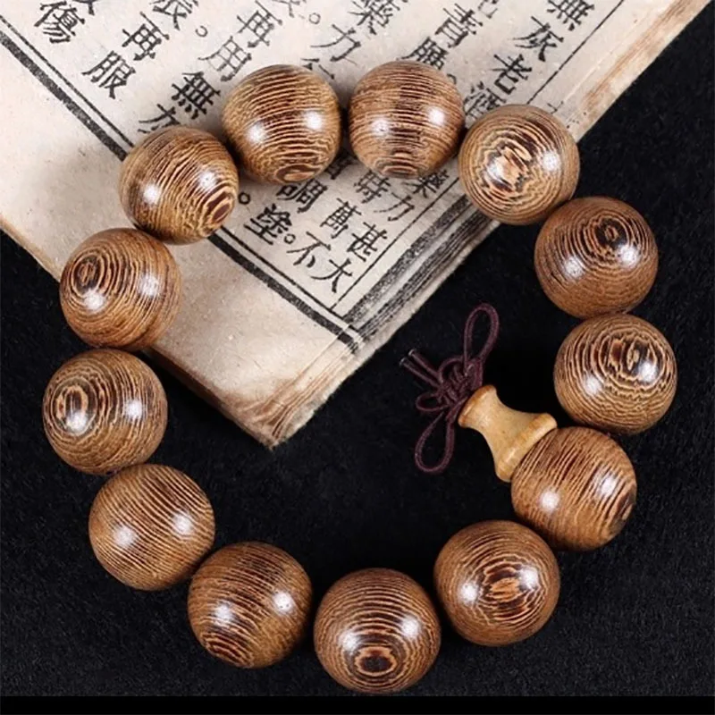 

Unique New Natural Cassia siamea Wooden 20mm Big Beads Gifts Buddha Bracelets Trendy Jewelry for Women Men Balance Practice