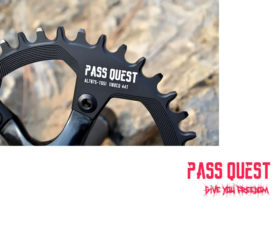 PASS QUEST 110/5 BCD 110BCD Овальный дорожный велосипед Узкий широкий Chainring 42 T-52 T велосипедный велосипедная Звездочка для sram 3550 APEX RED Crankset