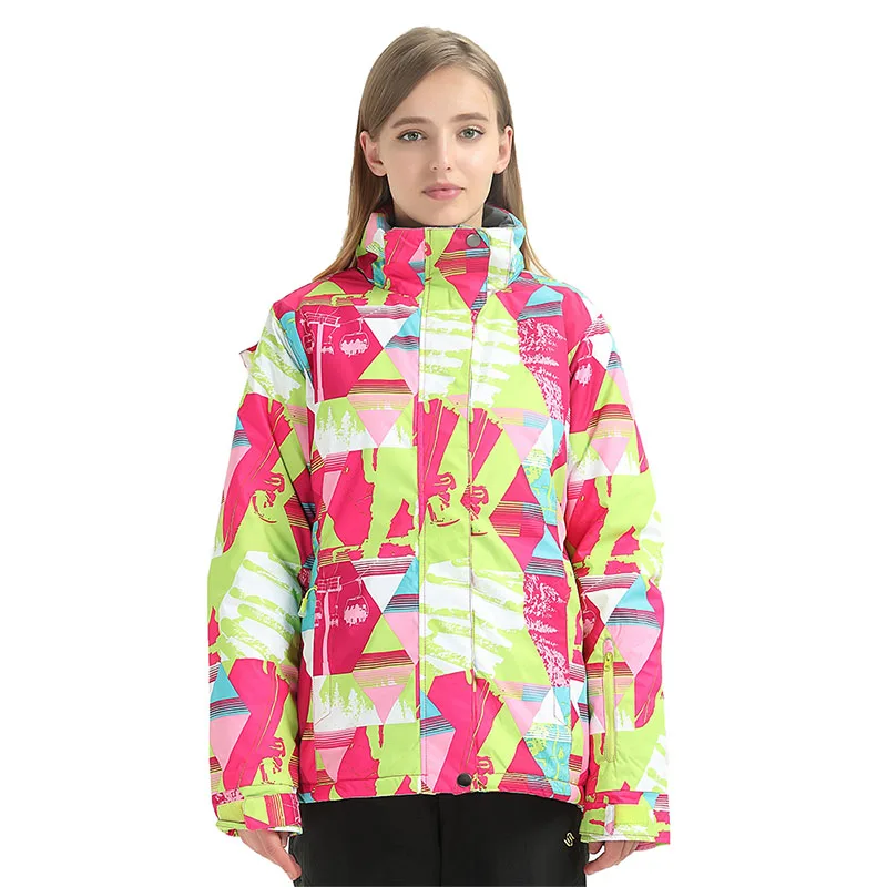 Goexplore ORE/лыжная куртка для девочек; Женская куртка для сноуборда; Водонепроницаемая Теплая Лыжная куртка; зимняя спортивная одежда для активного отдыха - Цвет: rose