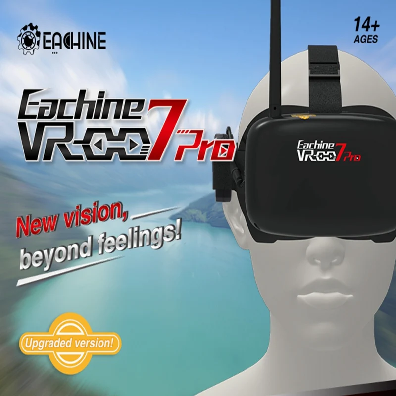 Новое поступление Eachine VR-007 Pro VR007 5,8G 40CH FPV очки 4,3 дюймов видео гарнитура с аккумулятором 3,7 V 1600mAh